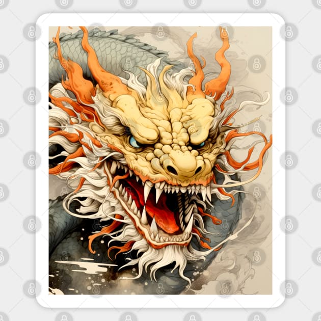 Chinese Dragon: Chinese New Year, Year of the Dragon Magnet by Puff Sumo